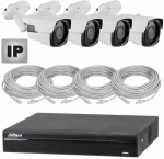 Ip Security Camera System with 60 M Night Vision